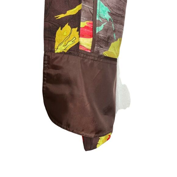 Coldwater Creek Women silk Floral Print Artsy Jacket Blazer Coat Sz M - Picture 5 of 13